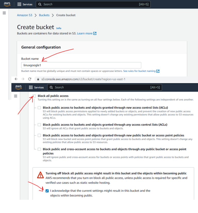 How to create s3 bucket in aws BlogsHub