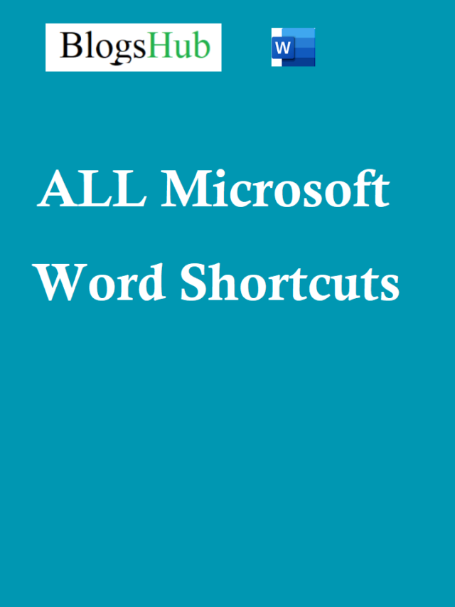 MS Word shortcut keys